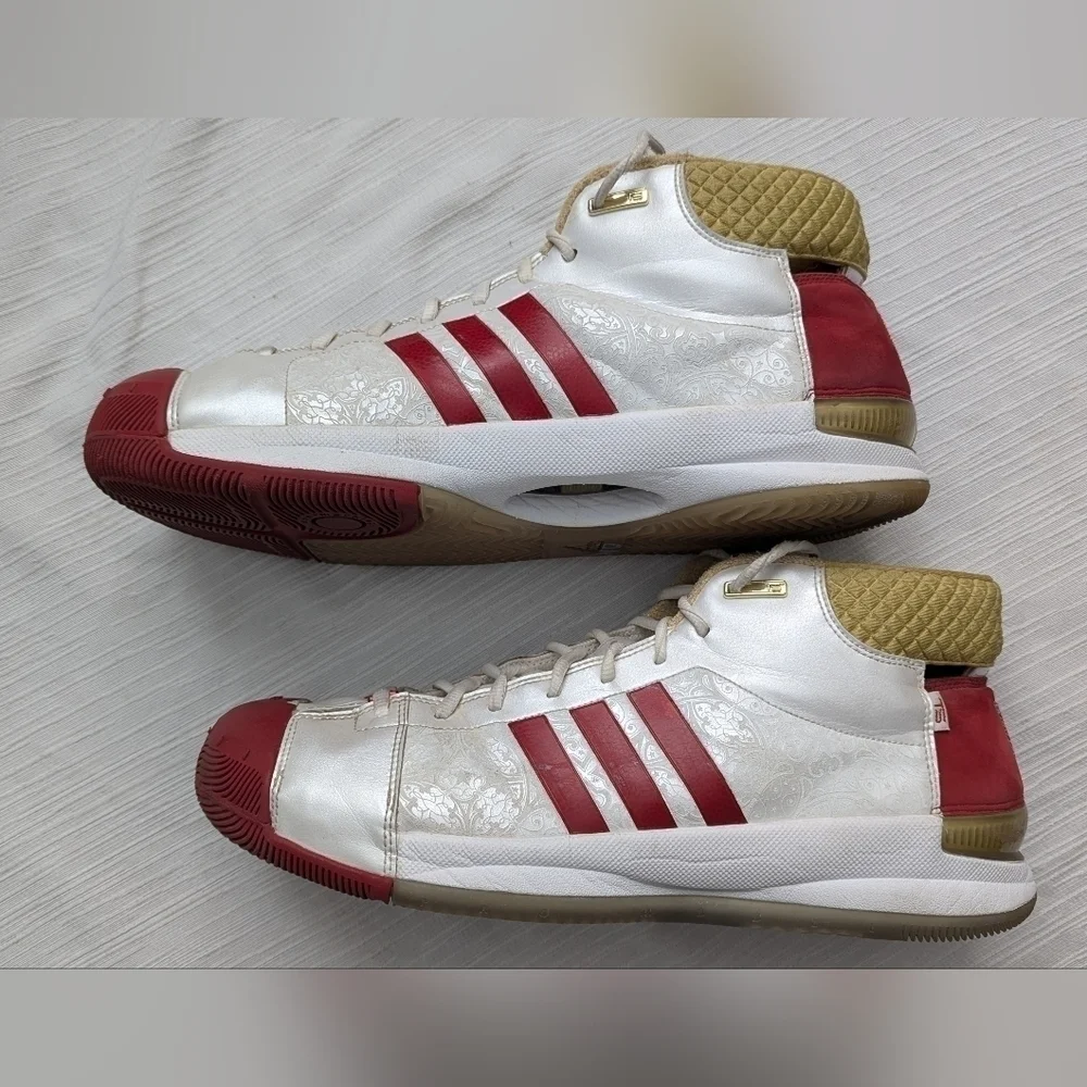 2008 Adidas Man's TS PRO  Tim Duncan Edition   Red & White-NBA All Star Size 14